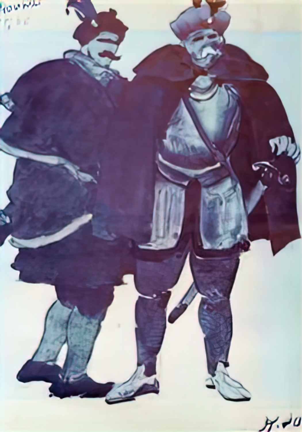Konstantin Yuon sketch for glinka s opera ivan susanin warriors 1944 Art A4 Photo Print