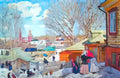 Konstantin Yuon spring sunny day 1910 Art A4 Photo Print