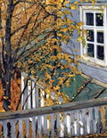 Konstantin Yuon the autumn view from the balcony Art A4 Photo Print UK