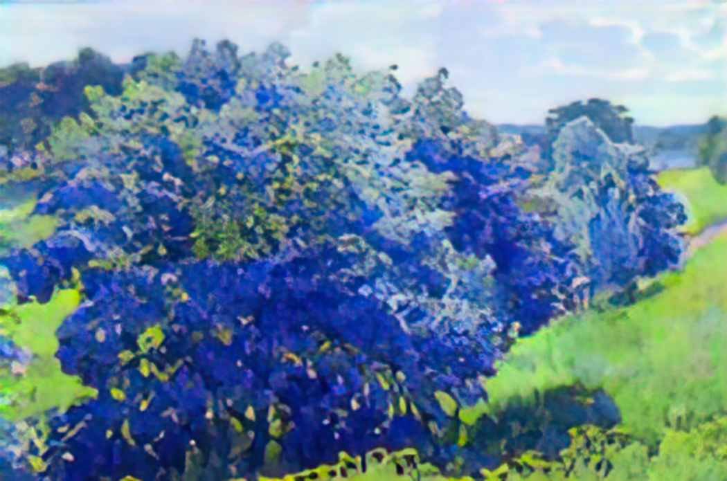 Konstantin Yuon the blue bush 1908 Art A4 Photo Print UK