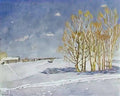 Konstantin Yuon the blue winter day 1915 Art A4 Photo Print UK