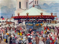 Konstantin Yuon the carousel 1913 Art A4 Photo Print UK