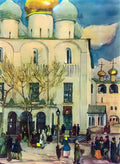 Konstantin Yuon the first easter s day Art A4 Photo Print UK