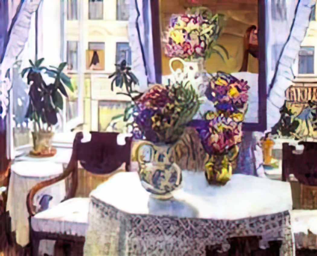 Konstantin Yuon the interieur 1907 Art A4 Photo Print