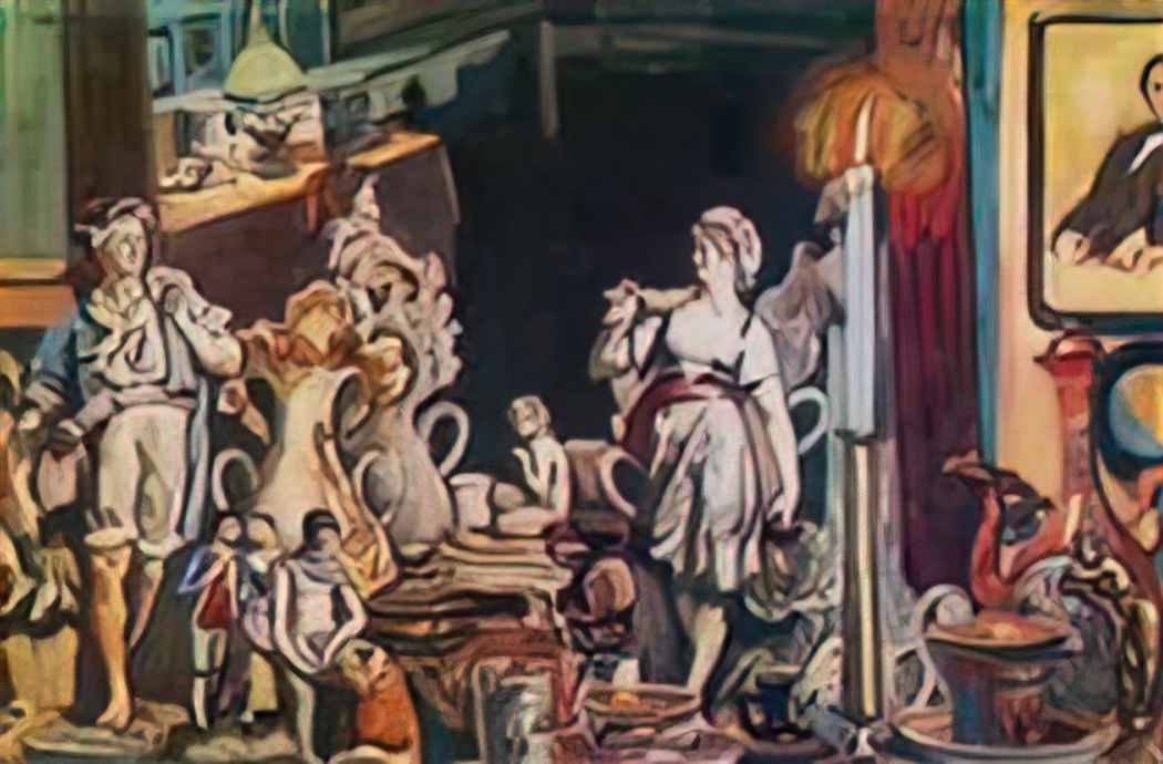Konstantin Yuon the intime world 1910 Art A4 Photo Print
