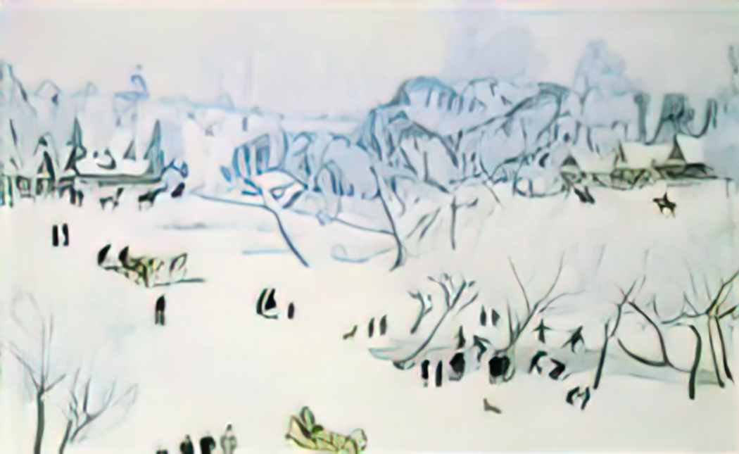 Konstantin Yuon the magic winter ligachevo 1912 Art A4 Photo Print UK