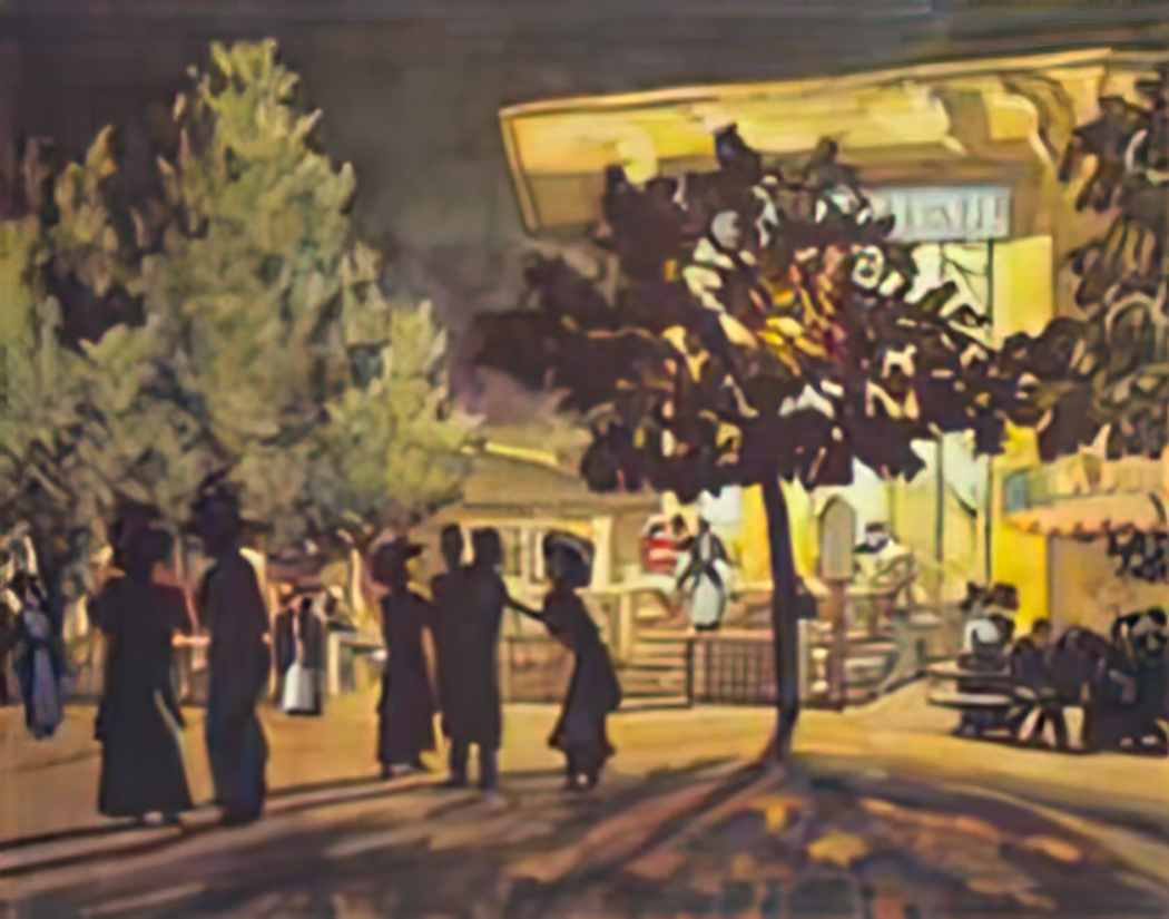 Konstantin Yuon the night tverskoy boulevard 1909 Art A4 Photo Print