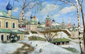 Konstantin Yuon the procession on the slopes Art A4 Photo Print