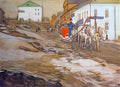 Konstantin Yuon the red sled the troitse sergiyev tenements 1903 Art A4 Photo Print UK