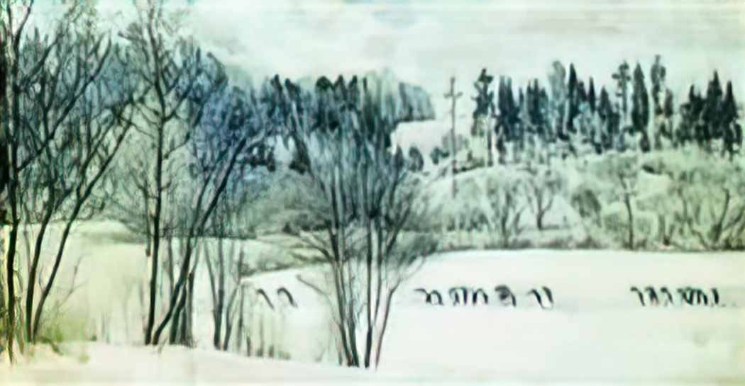 Konstantin Yuon the ski excursion 1930 Art A4 Photo Print