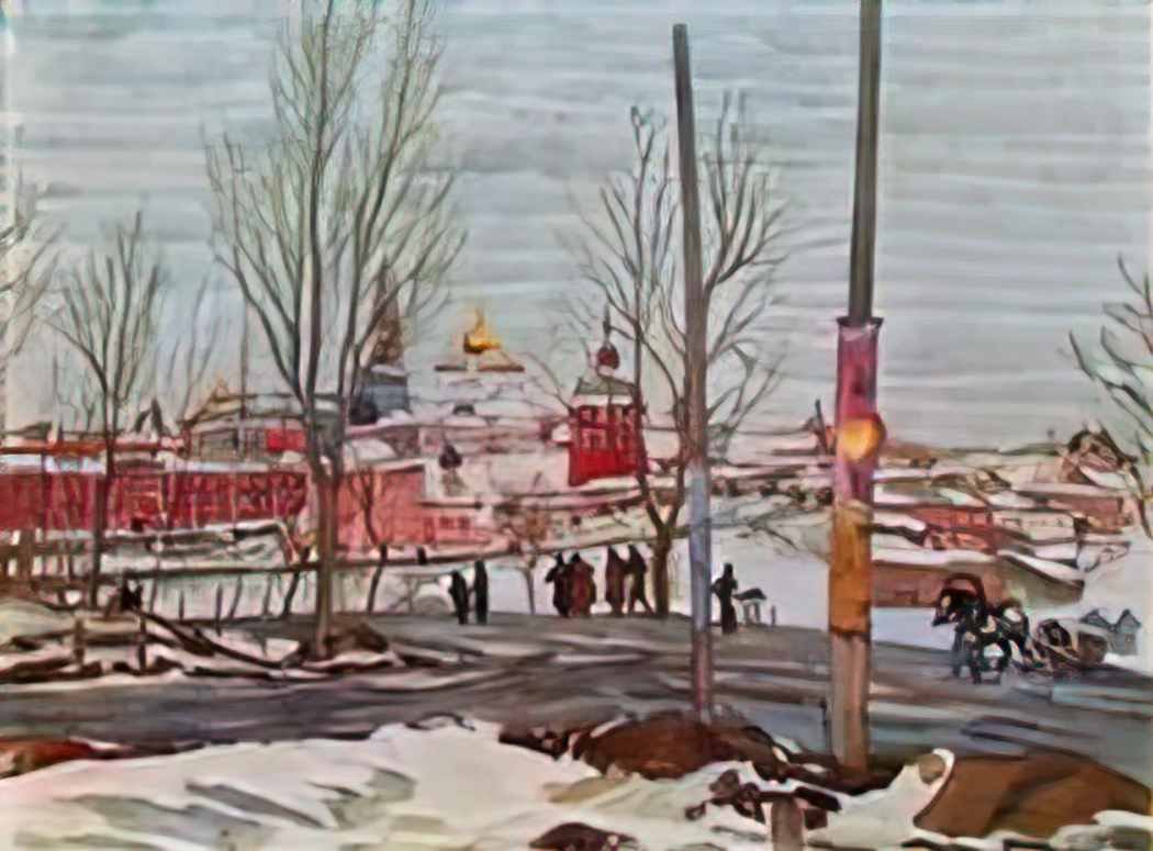 Konstantin Yuon the troitse sergiyev monastery march 1910 Art A4 Photo Print UK