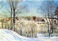 Konstantin Yuon the winter day 1910 Art A4 Photo Print