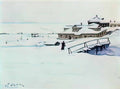 Konstantin Yuon the winter landscape 1910 Art A4 Photo Print