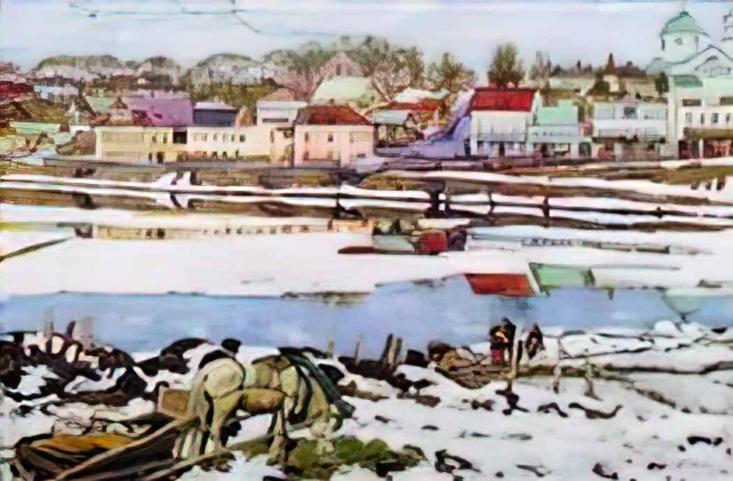 Konstantin Yuon torjok 1914 Art A4 Photo Print