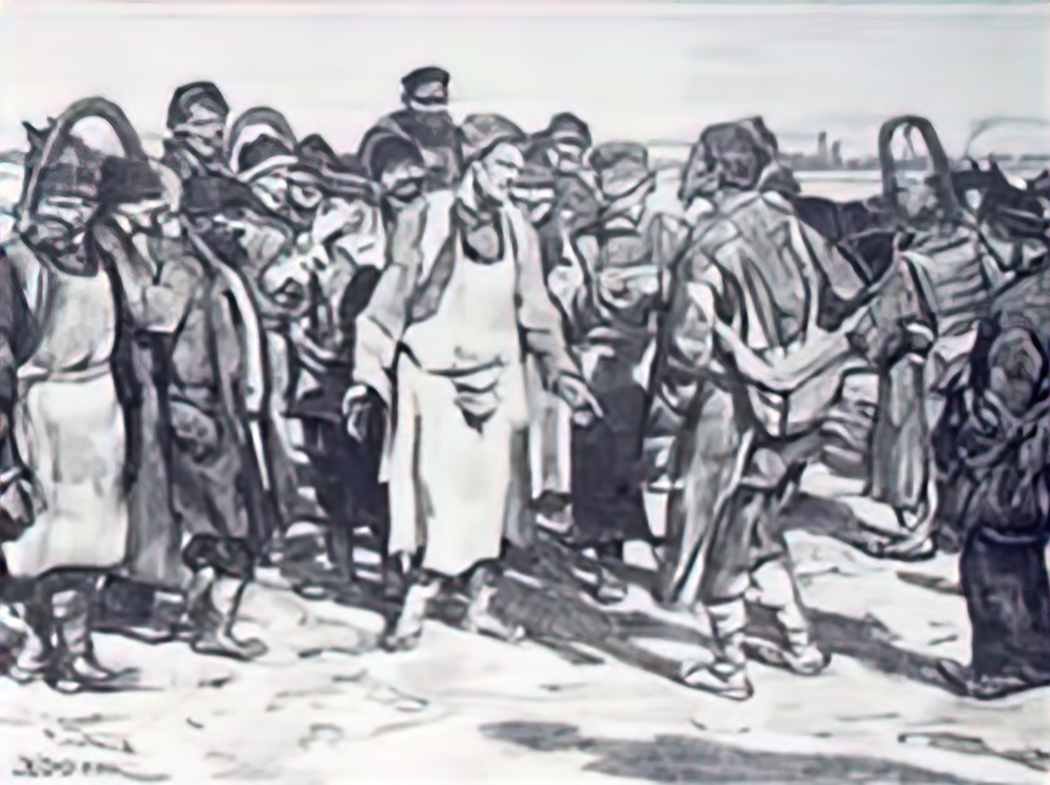 Konstantin Yuon tramps 1900 Art A4 Photo Print