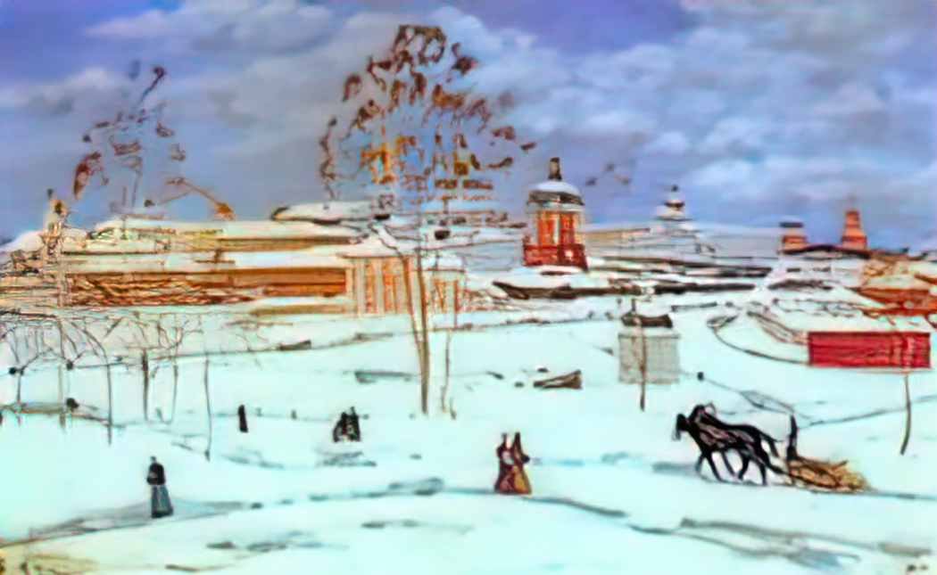 Konstantin Yuon troitse sergiyev monastery 1 Art A4 Photo Print