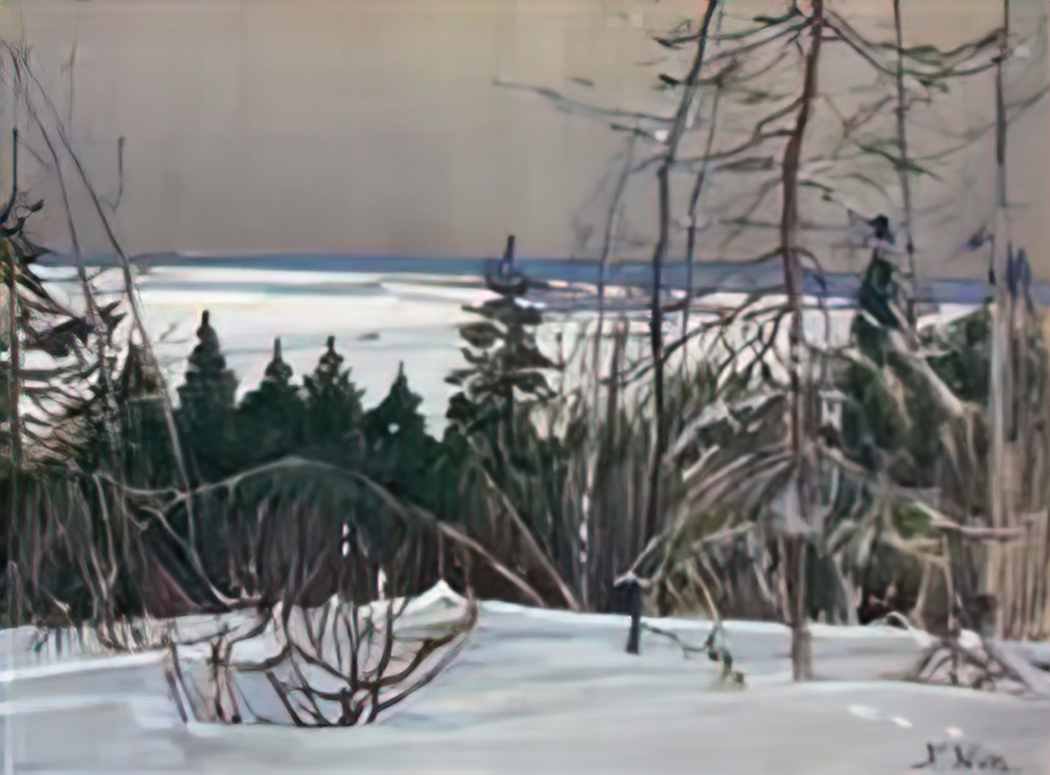 Konstantin Yuon winter forest Art A4 Photo Print
