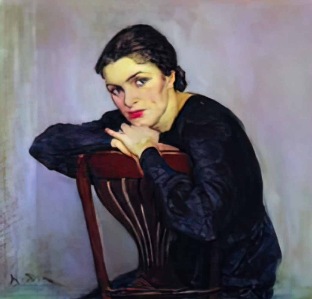 Konstantin Yuon women s portrait Art A4 Photo Print UK