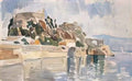 Konstantinos Parthenis kerkyra the old fortress 1930 Art A4 Photo Print UK