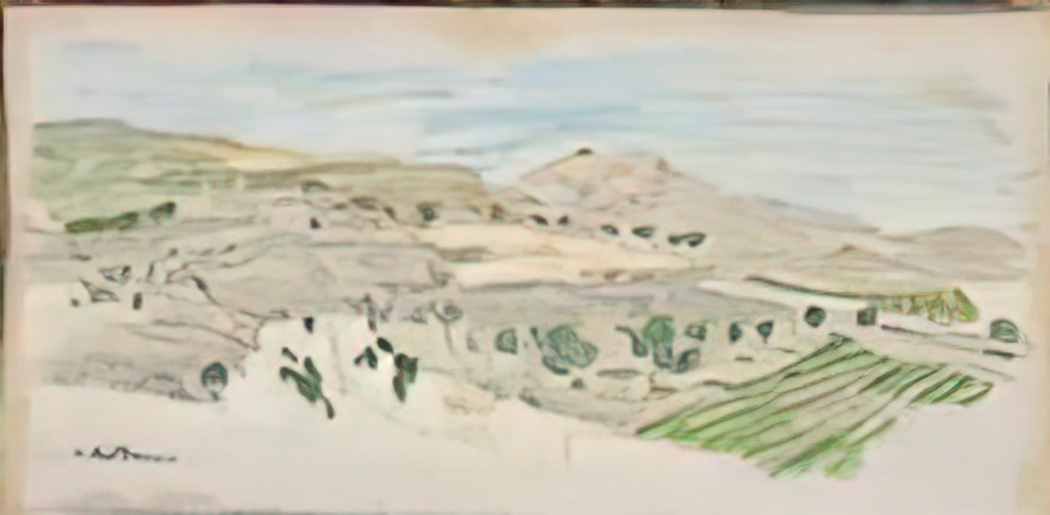 Konstantinos Parthenis landscape 1 Art A4 Photo Print