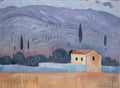 Konstantinos Parthenis landscape 1911 1 Art A4 Photo Print