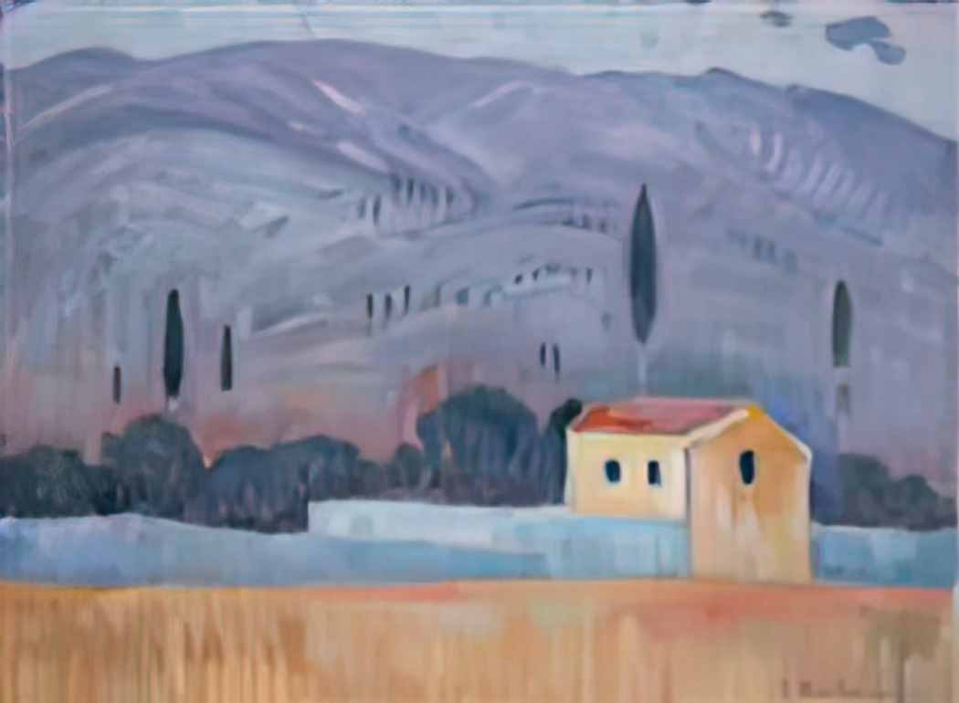 Konstantinos Parthenis landscape 1911 1 Art A4 Photo Print
