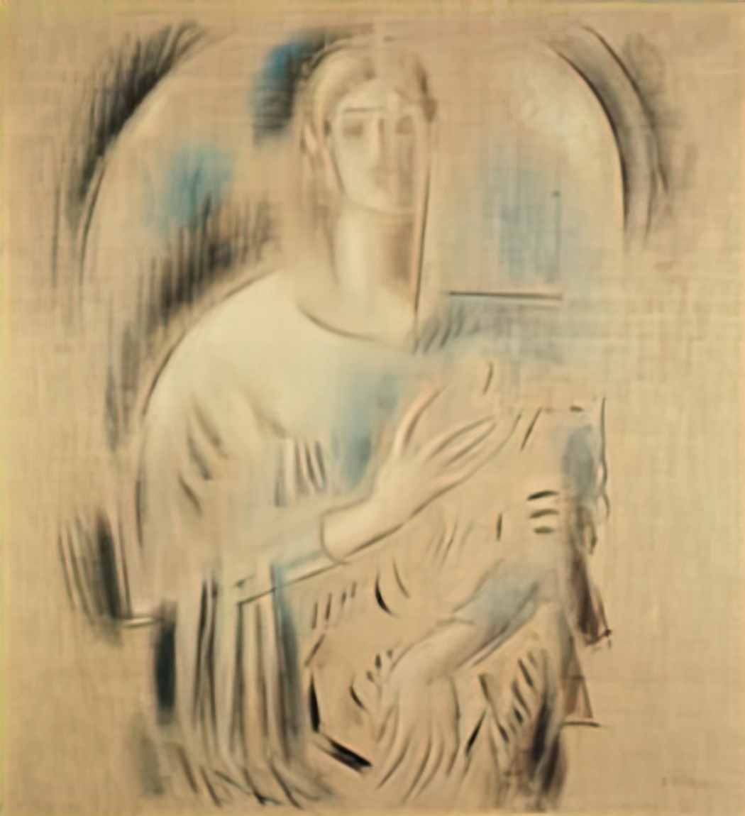 Konstantinos Parthenis st cecilia 1938 Art A4 Photo Print UK