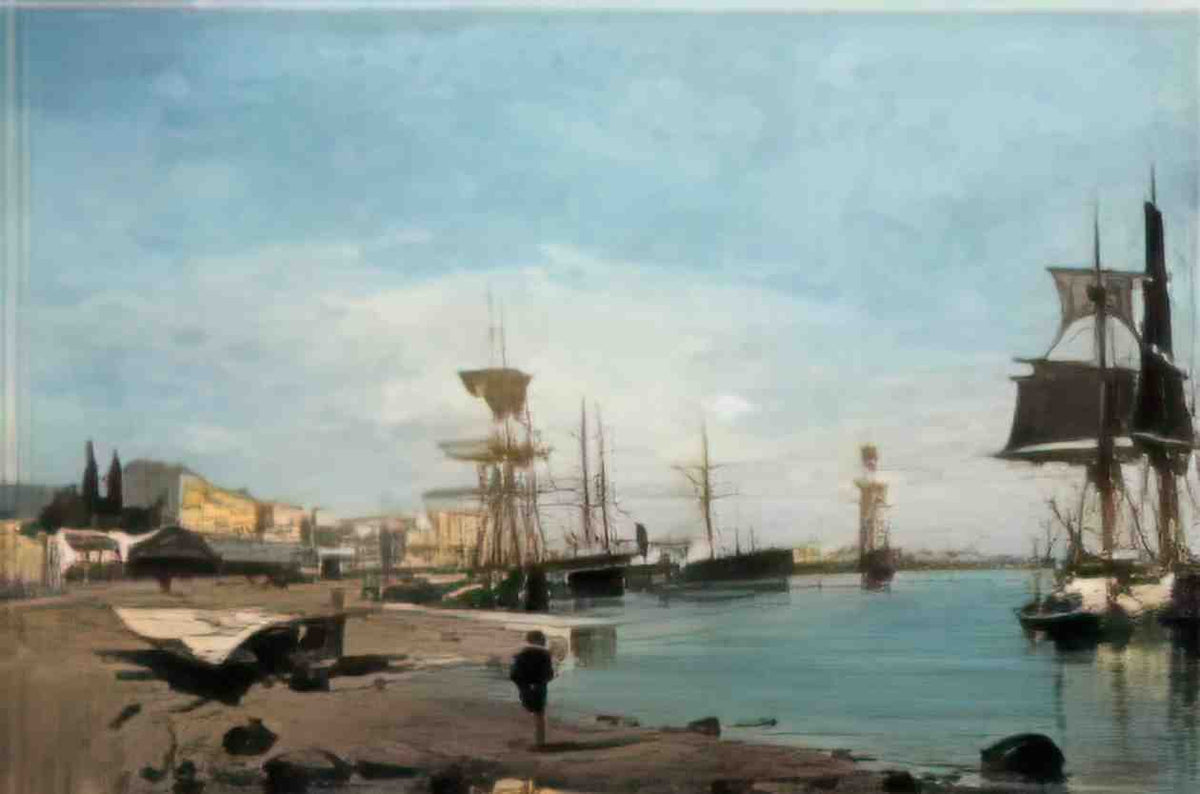 Konstantinos Volanakis admiring the ships Art A4 Photo Print