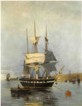 Konstantinos Volanakis greek ship Art A4 Photo Print