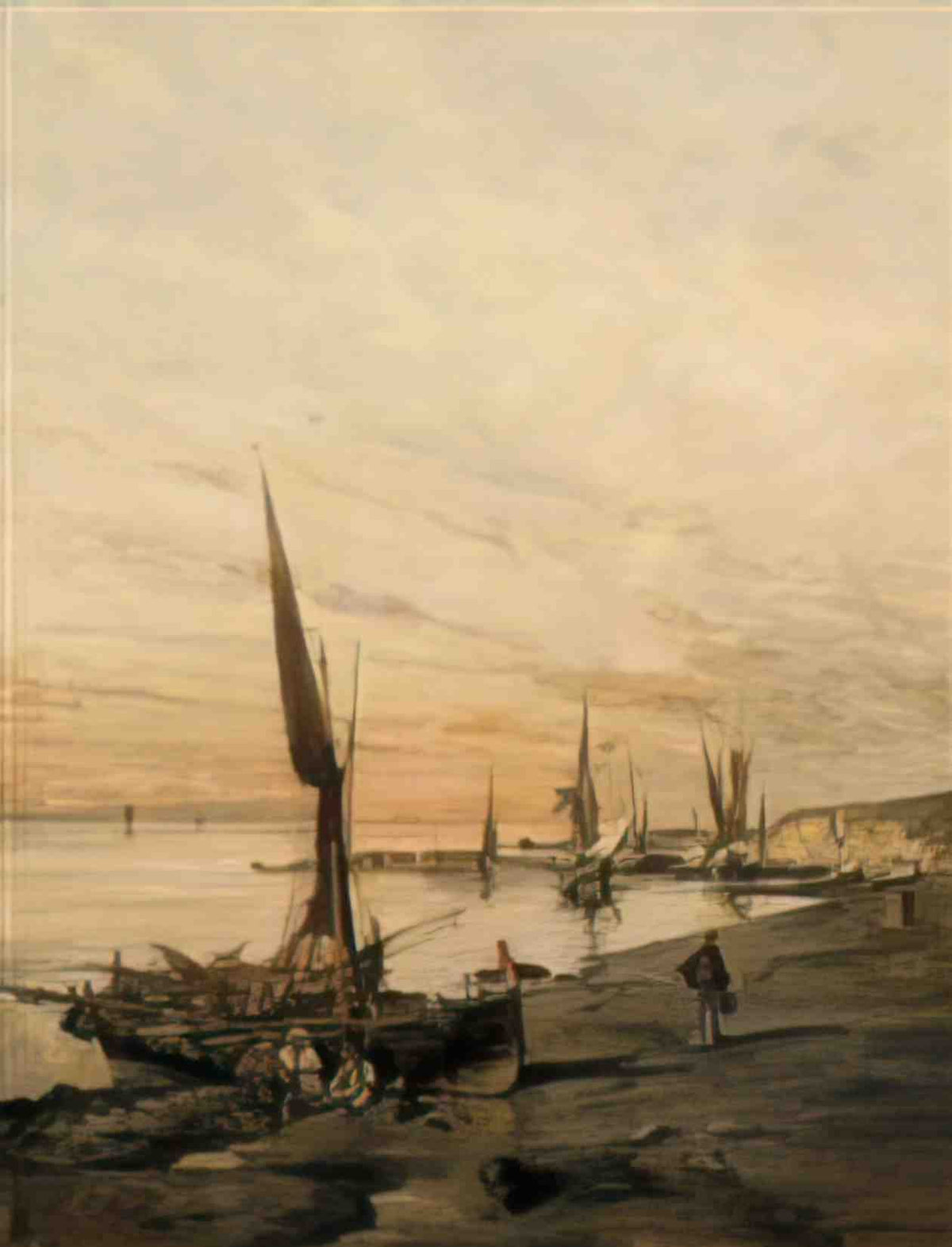 Konstantinos Volanakis sunset over the bay Art A4 Photo Print