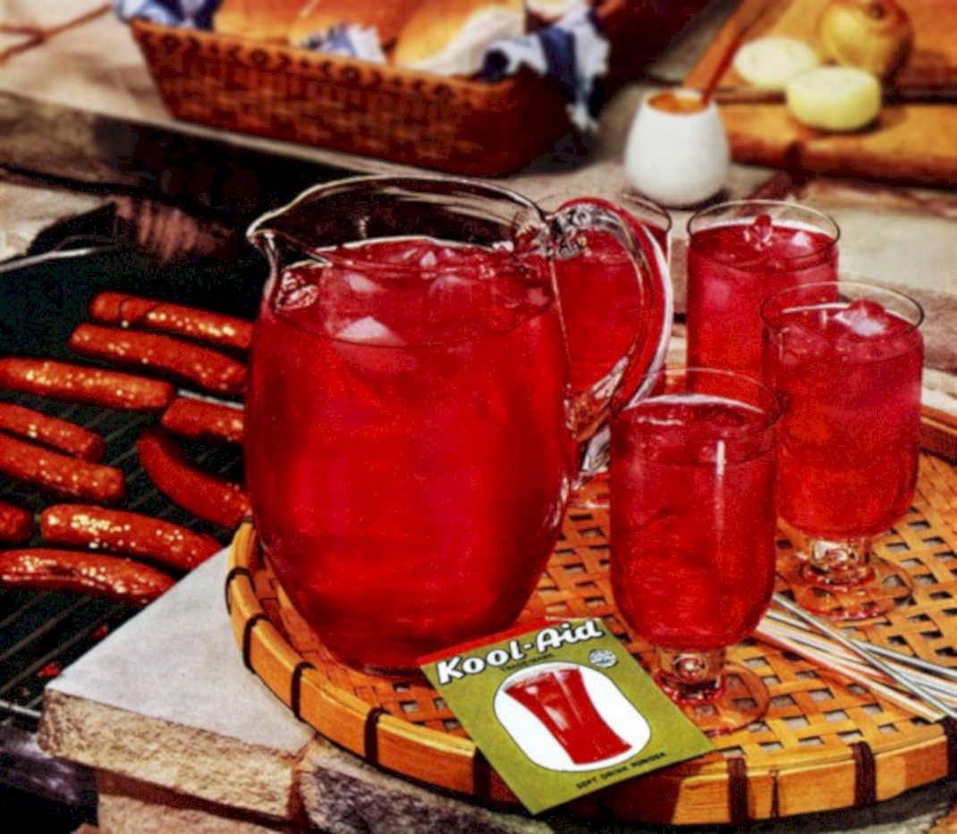 Kool Aid Picnic Vintage Retro Advert Ads A4 Photo Print
