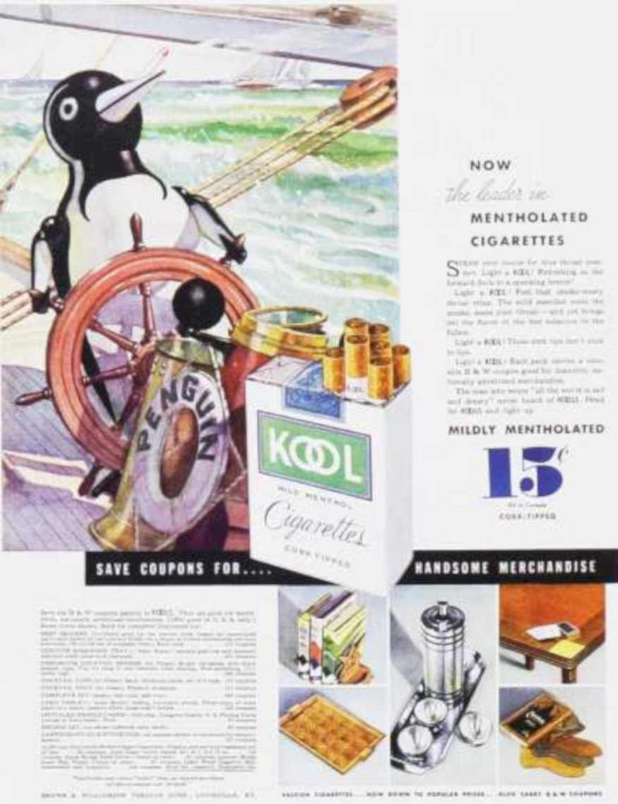 Kool Penguin Pilot Vintage Retro Advert Ads A4 Photo Print