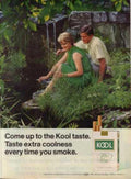 Kool Waterfall Couple Vintage Retro Advert Ads A4 Photo Print