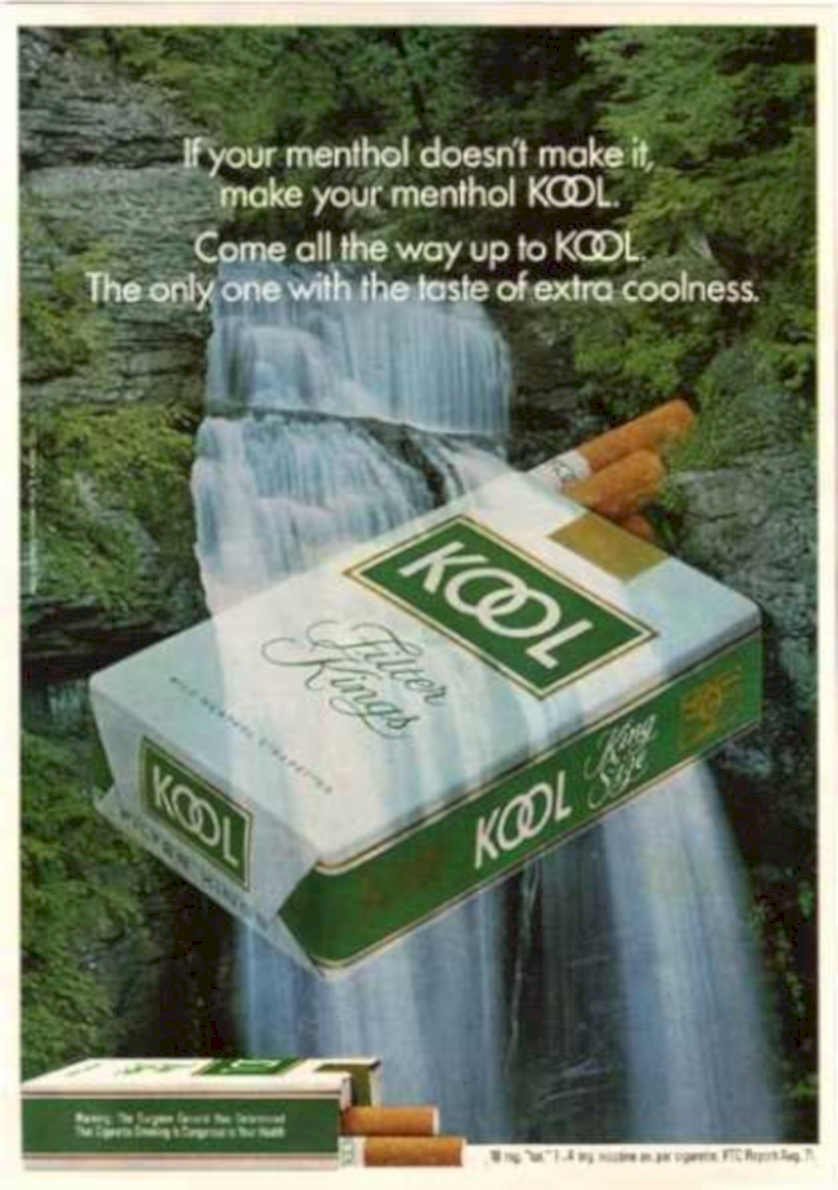 Kool Waterfall Kings Vintage Retro Advert Ads A4 Photo Print