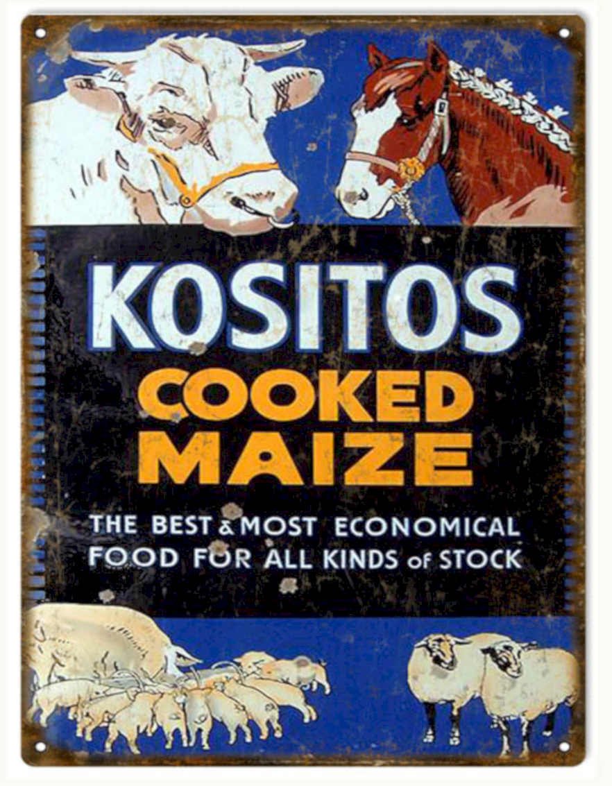 Kositos Cooked Maize 2 Vintage Retro Advert Ads A4 Photo Print