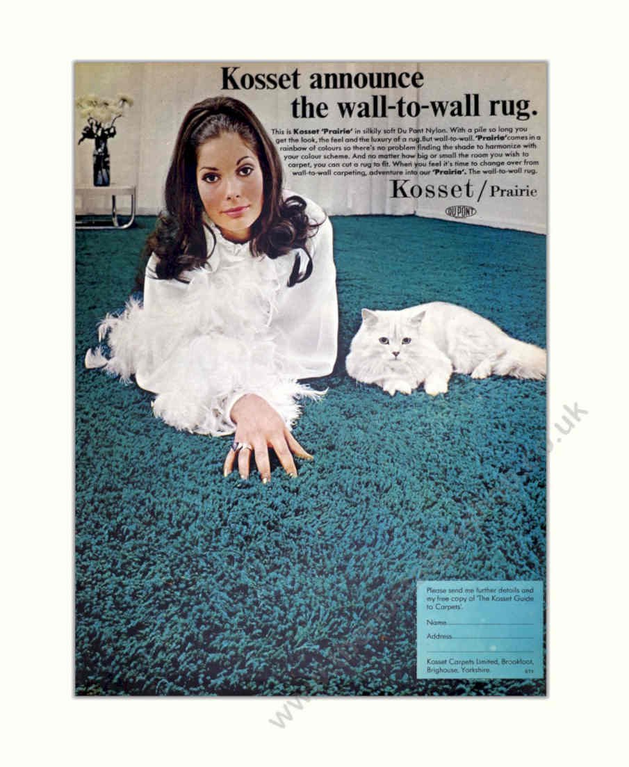 Kosset Carpet Rug Vintage Retro Advert Poster A4 Photo Print