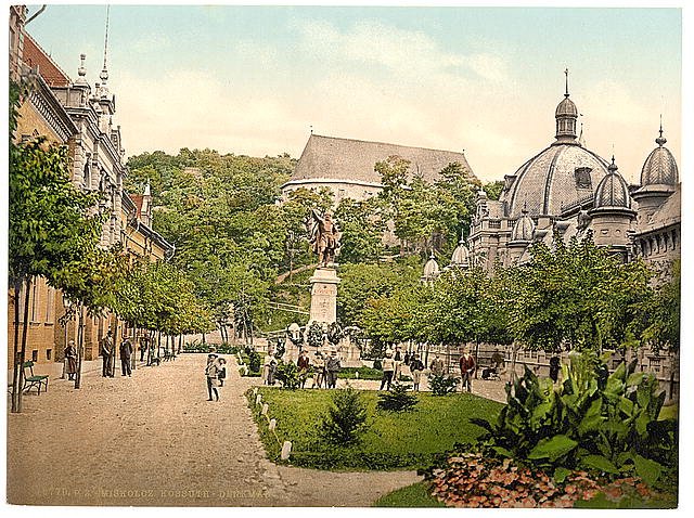 Kossuth Monument Miskolez Hungary Vintage A4 Photo Print