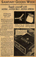 Kotex Pads 1920s Vintage Retro Advert Ads A4 Photo Print