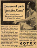 Kotex Pads Belt Vintage Retro Advert Ads A4 Photo Print