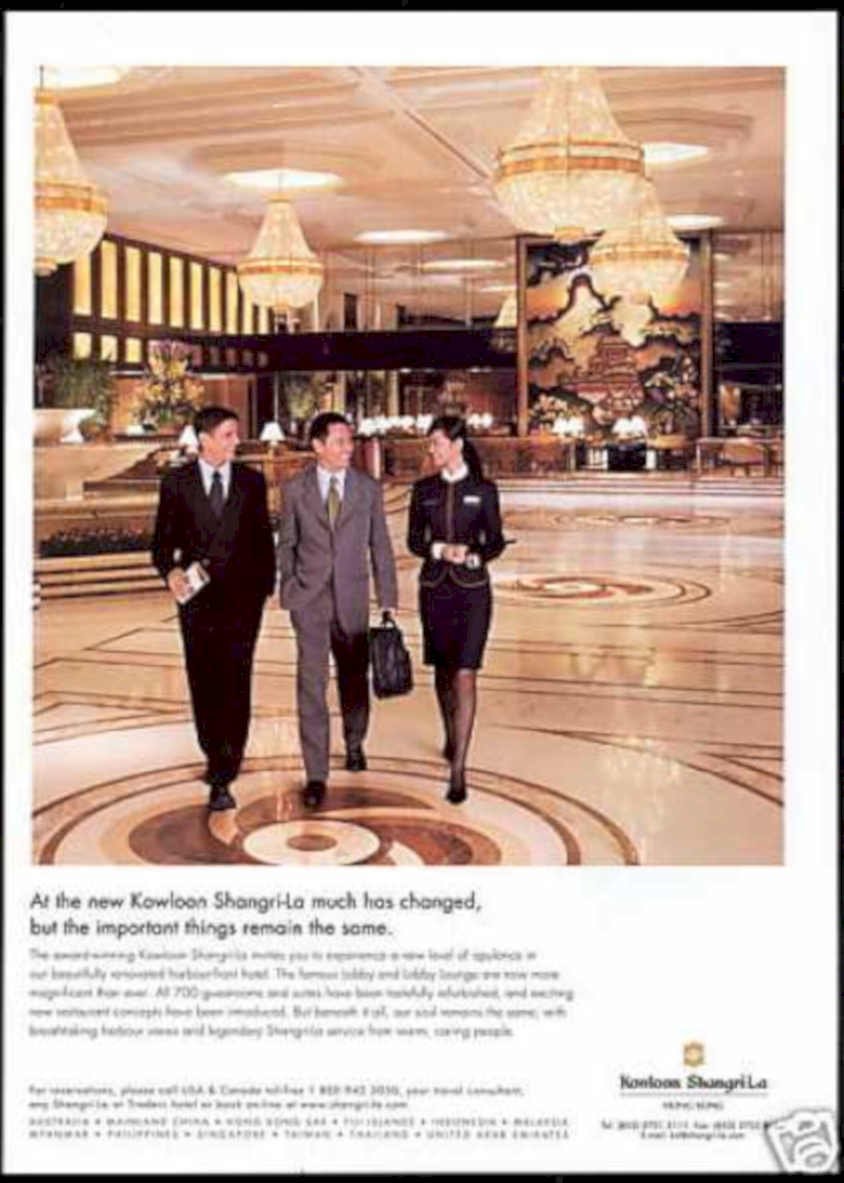 Kowloon Shangri La Vintage Retro Advert Ads A4 Photo Print