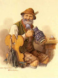 Kraemer Peter A Pipe Smoker A4 Photo Print