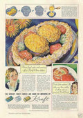 Kraft Cheese Dessert Vintage Retro Advert Ads A4 Photo Print