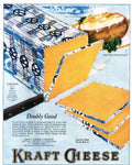 Kraft Cheese Varieties Vintage Retro Advert Poster A4 Photo Print