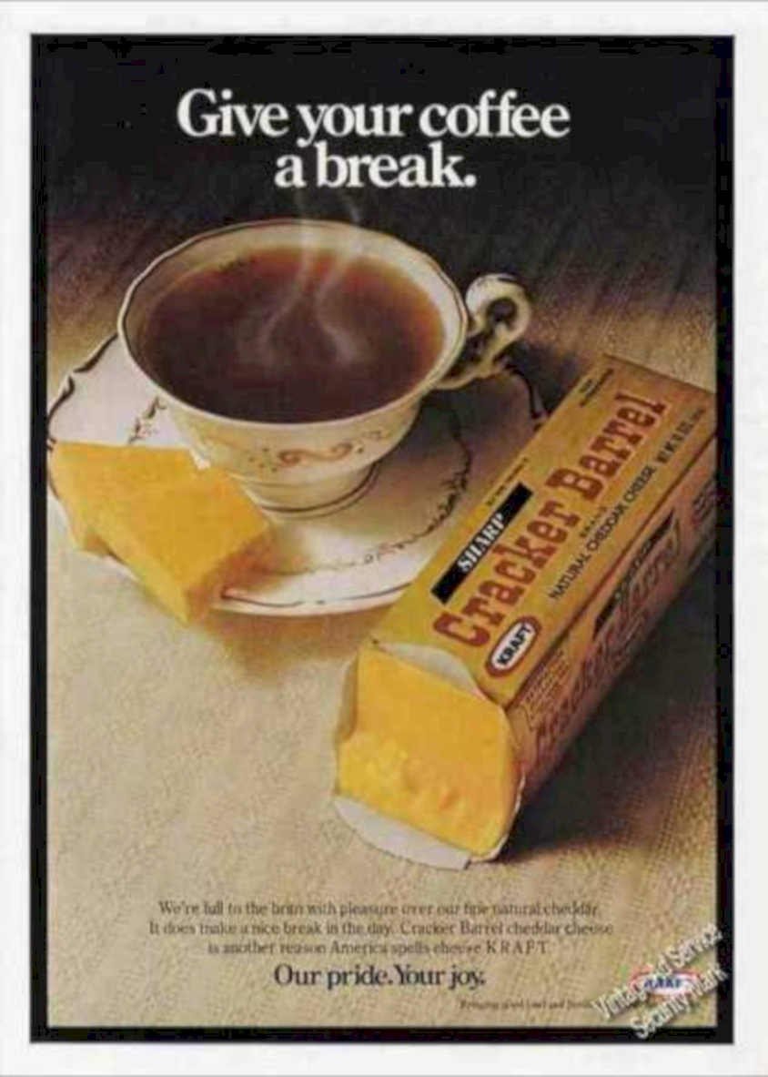 Kraft Cracker Barrel Vintage Retro Advert Ads A4 Photo Print