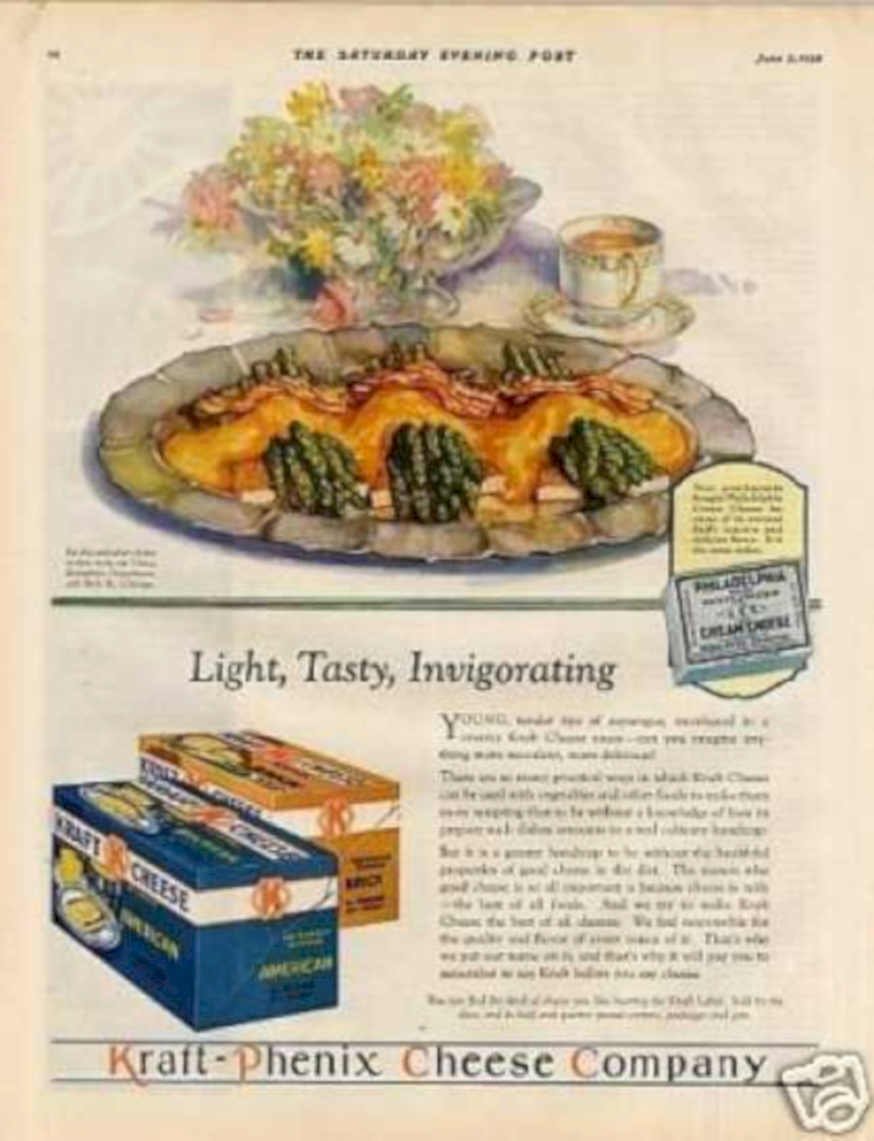 Kraft Phenix Cheese Vintage Retro Advert Ads A4 Photo Print