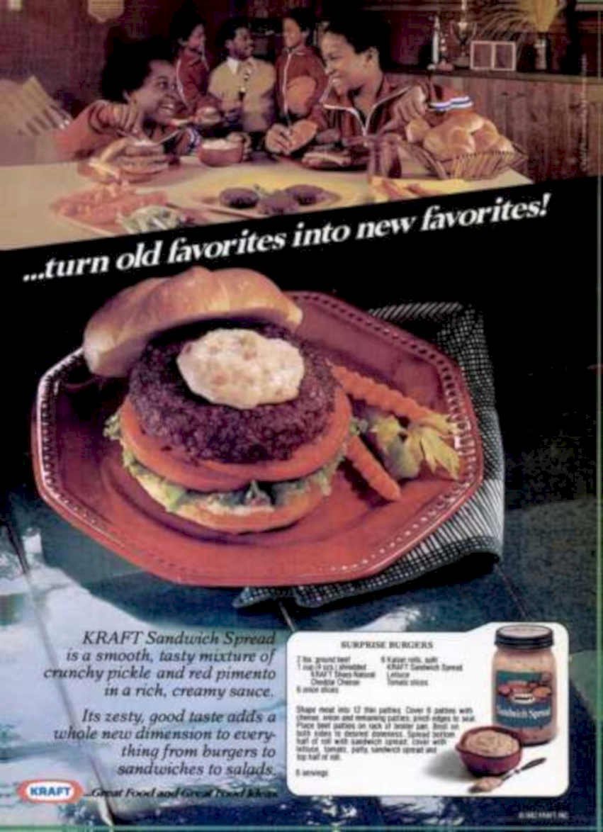 Kraft Sandwich Spread 1 Vintage Retro Advert Ads A4 Photo Print