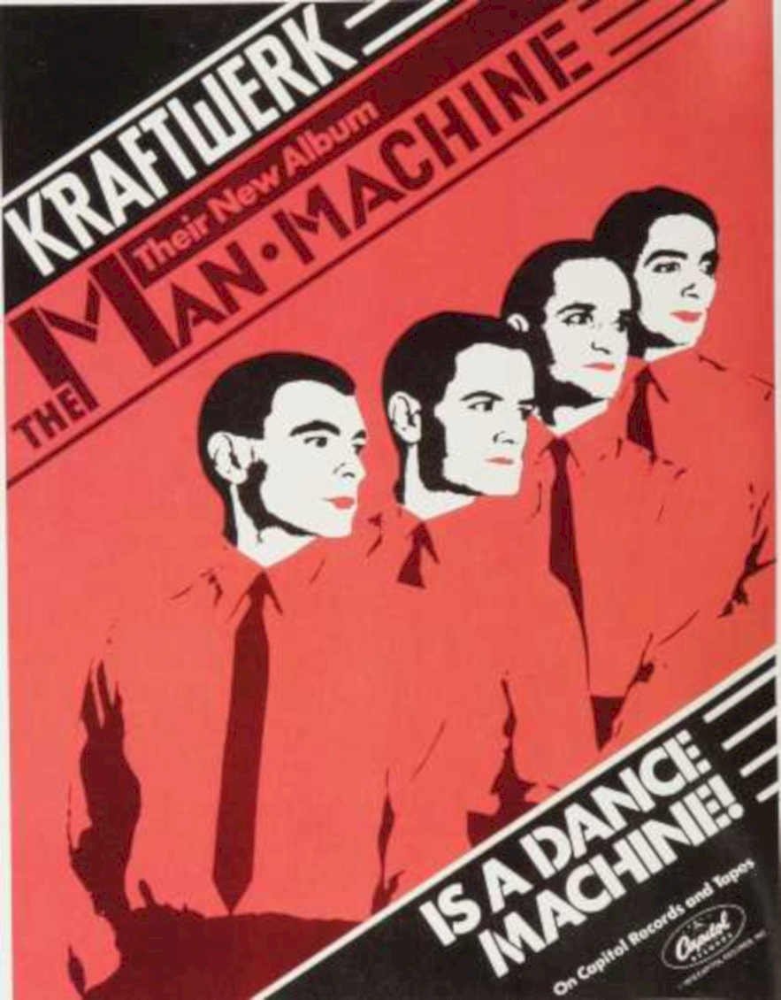 Kraftwerk Man Machine Vintage Retro Advert Ads A4 Photo Print