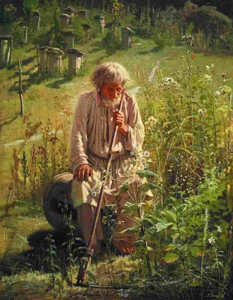 Kramskoi Beekeeper Art A4 Photo Print
