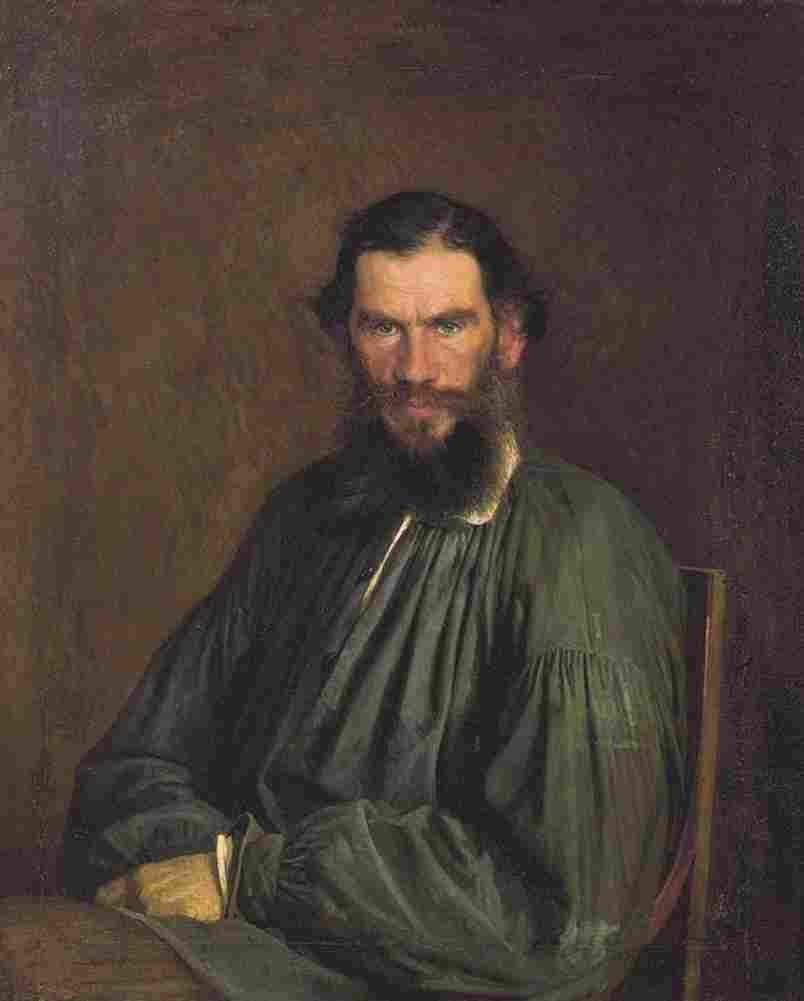 Kramskoi Leo Tolstoy Art A4 Photo Print