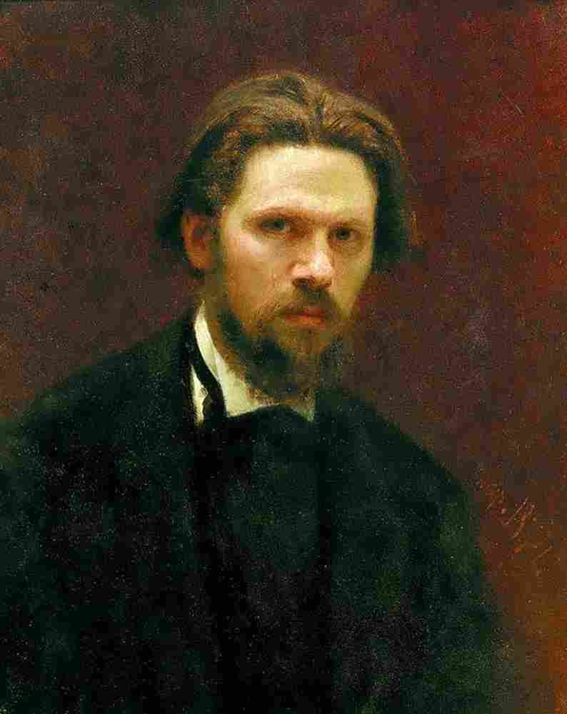 Kramskoi Self portrait Art A4 Photo Print